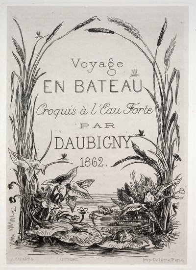 De boottocht door Charles Francois Daubigny