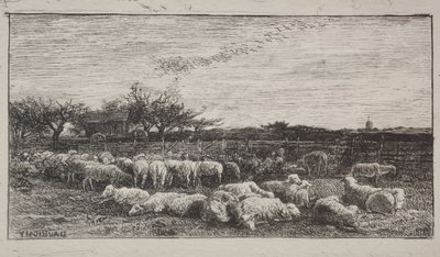 De Grote Schaapskooi door Charles Francois Daubigny