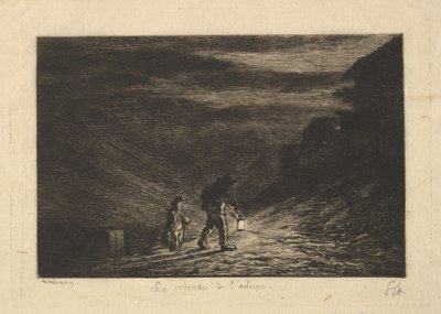 De Zoektocht naar een Herberg door Charles Francois Daubigny