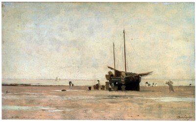 De kust, eind jaren 1860 begin jaren 1870 door Charles Francois Daubigny
