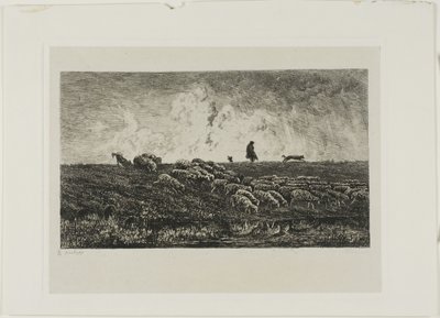 De Regenbui door Charles Francois Daubigny