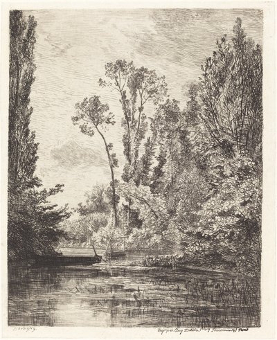 De Maagdeneilanden in Bezons door Charles Francois Daubigny