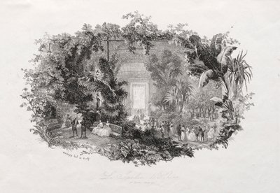 De Wintertuin door Charles Francois Daubigny