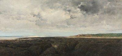 Villerville gezien vanaf Le Ratier, 1855 door Charles Francois Daubigny