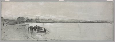 Aan Zee door Charles Francois Eustache