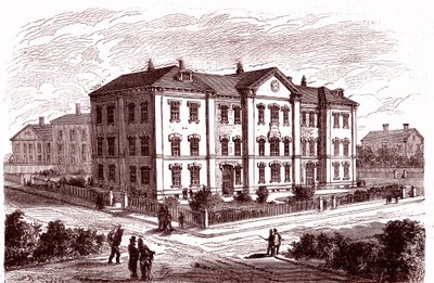Prescott school in Boston door Charles Francois Sellier