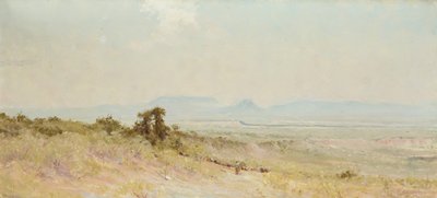 House Mountain op de Llano, ca. 1920 door Charles Franklin  Reaugh