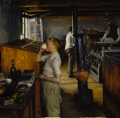De dorpsdrukkerij, Haarlem, Nederland door Charles Frederic Ulrich