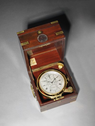 Een Victoriaanse tweedaagse marine chronometer met Hartnup-balans, ca. 1870 door Charles Frodsham