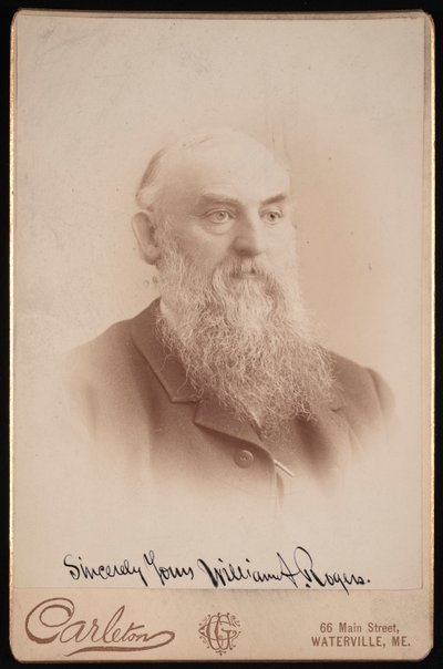 Portret van William Augustus Rogers 1832-1898, Voor 1898 door Charles G Carleton