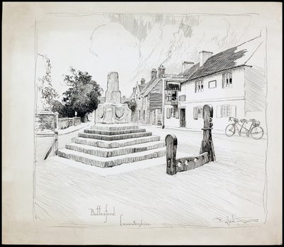 Bottesford Marktkruis, Leicestershire door Charles George Harper