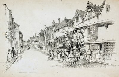 High Street, Canterbury, Kent door Charles George Harper