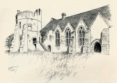 Stokesay Castle, c1893 door Charles George Harper