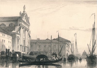 San Giorgio Maggiore. Maanlicht door Charles George Lewis