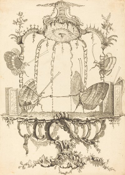 Het Duel door Charles Germain de Saint Aubin
