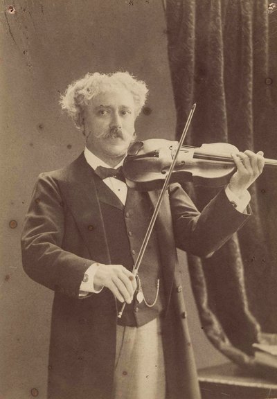 Portret van de violist en componist Pablo de Sarasate 1844-1908, c. 1890 door Charles Gerschel