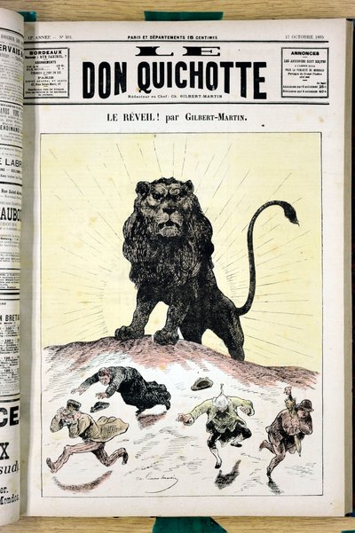 Omslag van Le Don Quixote, nummer 591, Satirisch in Kleuren door Charles Gilbert Martin