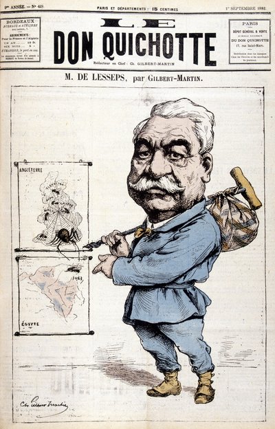 Ferdinand de Lesseps - door Gilbert-Martin, in 