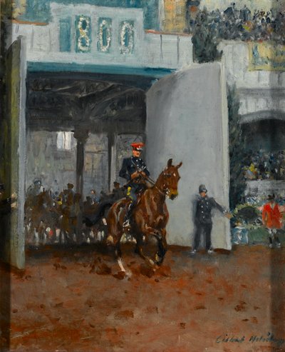 Het begin van het Koninklijk Toernooi in Olympia door Charles Gilbert Holiday