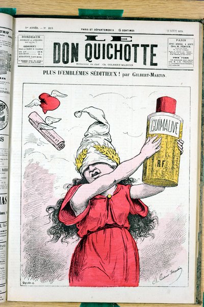Omslag van Le Don Quixote, nummer 215, Satirique en Colours door Charles Gilbert Martin