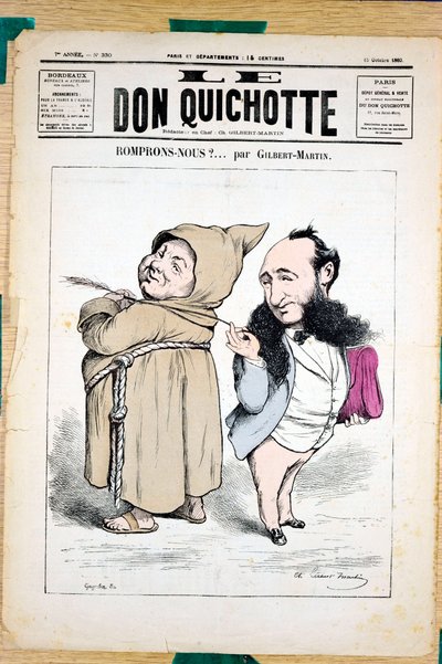 Omslag van Le Don Quixote, nummer 330, Satirisch in Kleuren door Charles Gilbert Martin