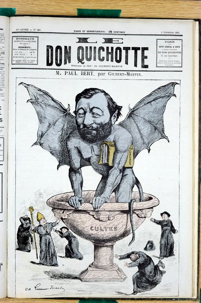 Omslag van Le Don Quixote, nummer 389, Satirisch in Kleuren door Charles Gilbert Martin