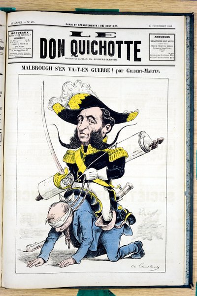 Omslag van Le Don Quixote, nummer 495, Satirique in kleuren door Charles Gilbert Martin