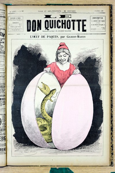 Omslag van The Don Quixote, nummer 929, Satirisch in Kleuren door Charles Gilbert Martin