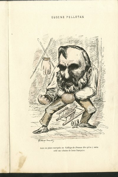 Illustratie door Charles Gilbert-Martin (1839-1905) in Hedendaagse Grimassen door Charles Gilbert Martin