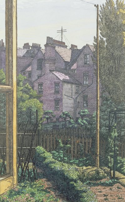 Een Achtertuin in Londen door Charles Ginner