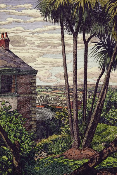 Een Newlyn Tuin door Charles Ginner