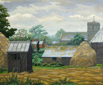 Church Farm, Shipley door Charles Ginner