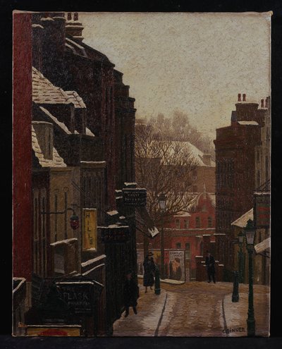 Flask Walk onder Sneeuw door Charles Ginner