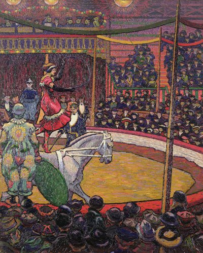 Het circus, ca. 1913 door Charles Ginner