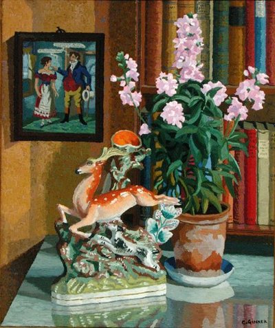 Het opgejaagde hert door Charles Ginner