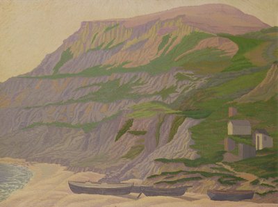 Wear Cliffs, Dorset door Charles Ginner