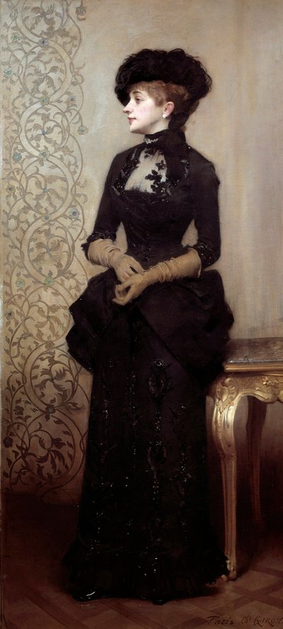 De Parijzenaar door Charles Giron (1850-1914) 1883 (schilderij) door Charles Giron