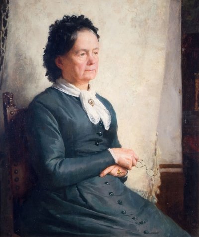Portret van de moeder van de kunstenaar, 1885 door Charles Gogin