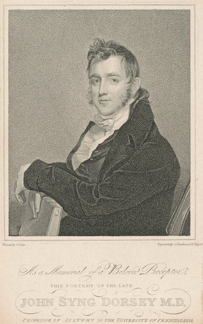 John Syng Dorsey, M.D. door Charles Goodman and Robert Piggot, after Thomas Sully