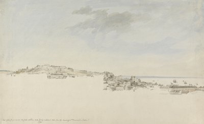 Lissabon, vanaf het klooster van St. Francis da Citadel, 1774 door Charles Gore