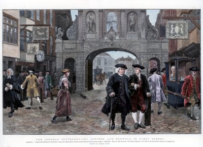 Dr. Johnson en Boswell in Fleet Street, 1884 door Charles Green