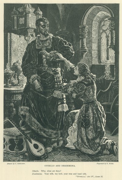 Illustratie voor Othello door Charles Gregory