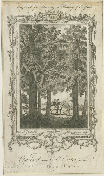 Boscobel - De Koninklijke Eik door Charles Grignion