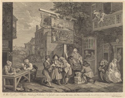 Stemmen Werven door Charles Grignion after William Hogarth