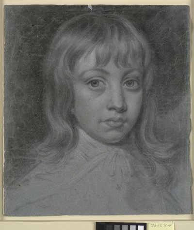 Portret van Thomas Waller als kind, gezicht naar links door Charles Grignion d.Y.