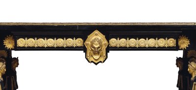 Napoleon III tafel, ontworpen door Jean Brandely, marqueterie door E. Varlot, Parijs, c.1850-75 door Charles Guillaume Diehl