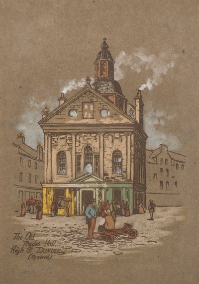 De Oude Handelszaal, High Street, Dundee door Charles Gustav Louis Phillips
