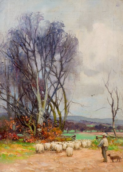 Uitzicht vanaf Strathmartine Road, Downfield, Dundee door Charles Gustav Louis Phillips