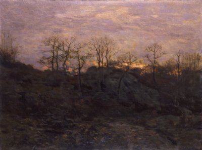 Rand van het Bos, Schemering, ca. 1890 door Charles H. Davis