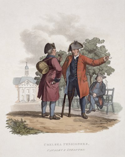 Chelsea-pensionarissen, cavalerie en infanterie, uit 
